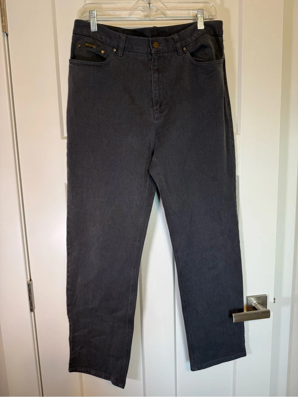 Ralph Lauren Women's Boot Cut Jeans in Charcoal Gray